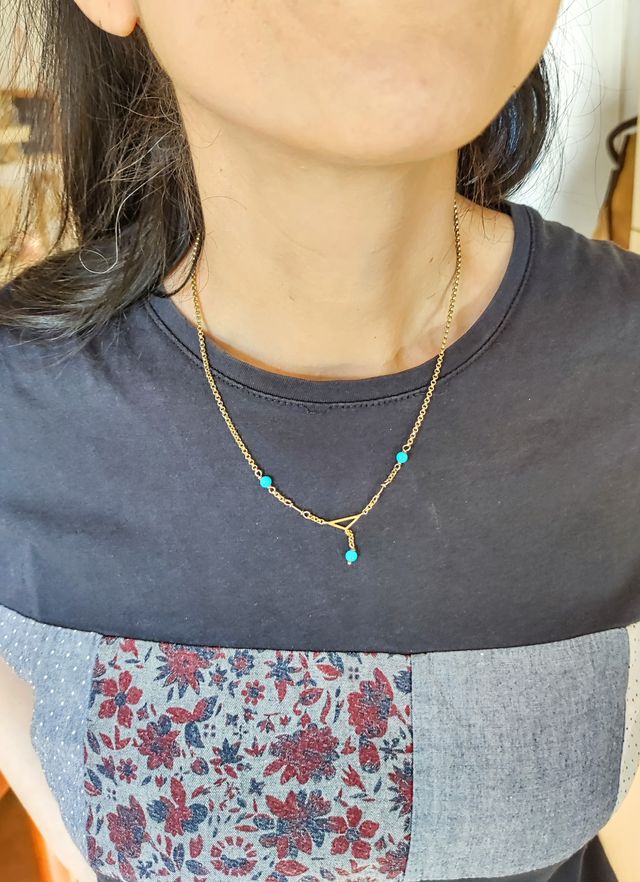 collana Unoaerre argento 925 doarata