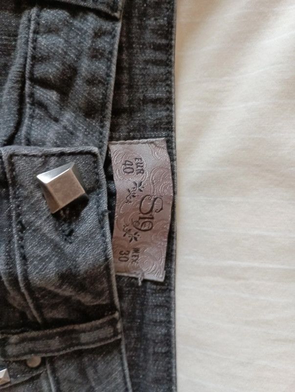 Minifalda vaquera negra M