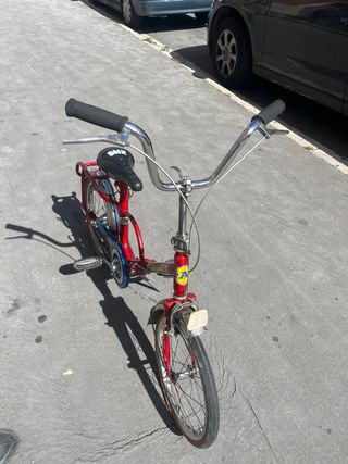 Bicicleta niños clasica bmx plegable