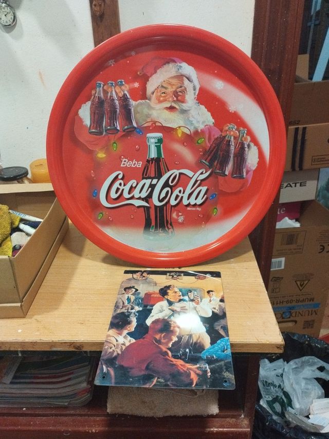 Vassoio Cocacola e tipo di cartolina