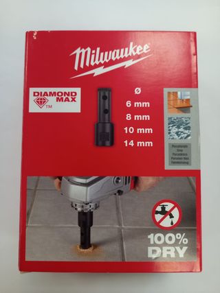 JUEGO BROCAS MILWAUKEE DIAMOND 4 PIEZAS