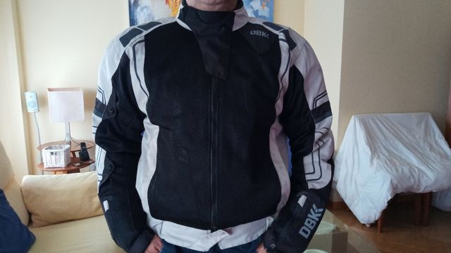 Cazadora moto caballero