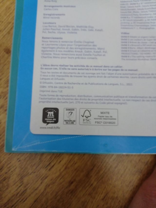 LIBRO DE FRANCES. CLIC CLAC 1