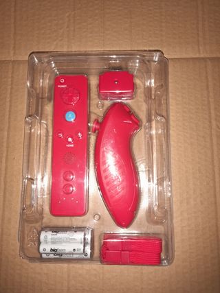 NUEVO WII-U"Mando+Nunchuck+pilas+correas 