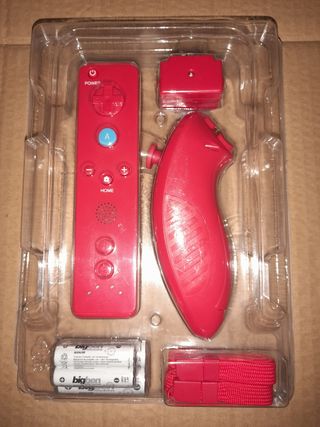 NUEVO WII-U"Mando+Nunchuck+pilas+correas 