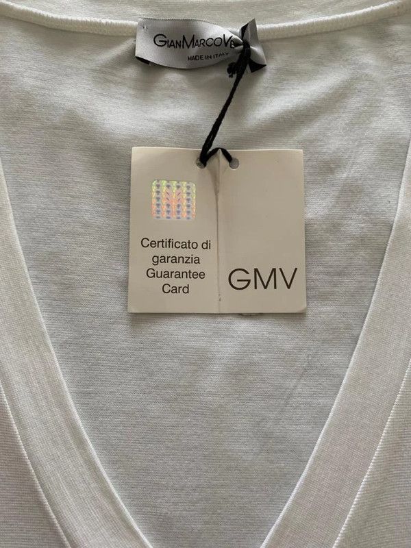 Top senza maniche bianco Gian Marco Venturi