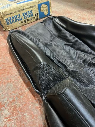 Funda asiento negra delante acolchada Morris 1100