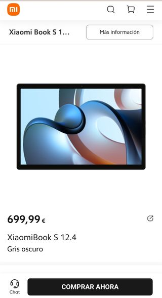 Xiaomi Tablet Portátil Book S 12,4" 8/256