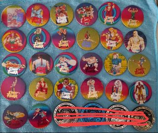 Slammer Pog 26 pezzi Street Fighter II Capcom flip