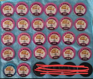 Slammer Pog 26 pezzi Street Fighter II Capcom flip