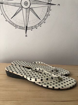 Sandalias con suela goma T.38