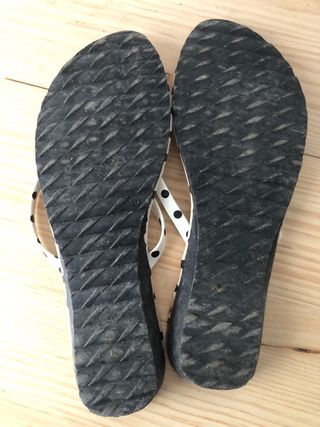 Sandalias con suela goma T.38