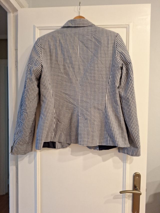 Chaqueta Zara  cuadros vichy T42