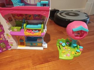 Casa de juguete para pinypon con muñecas de regalo