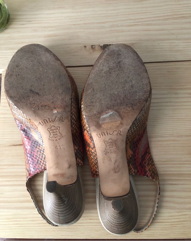 Sandalias piel dedo T.41