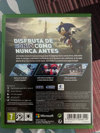 Juego Sonic Erontiers Xbox Series X