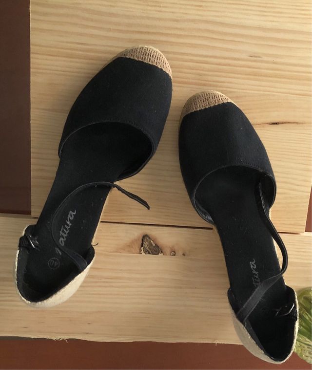 Sandalias alpargatas plataforma T.40