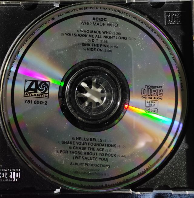 Cd Ac/dc Back in Black