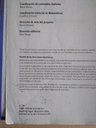 Matemáticas 2 Eso SM