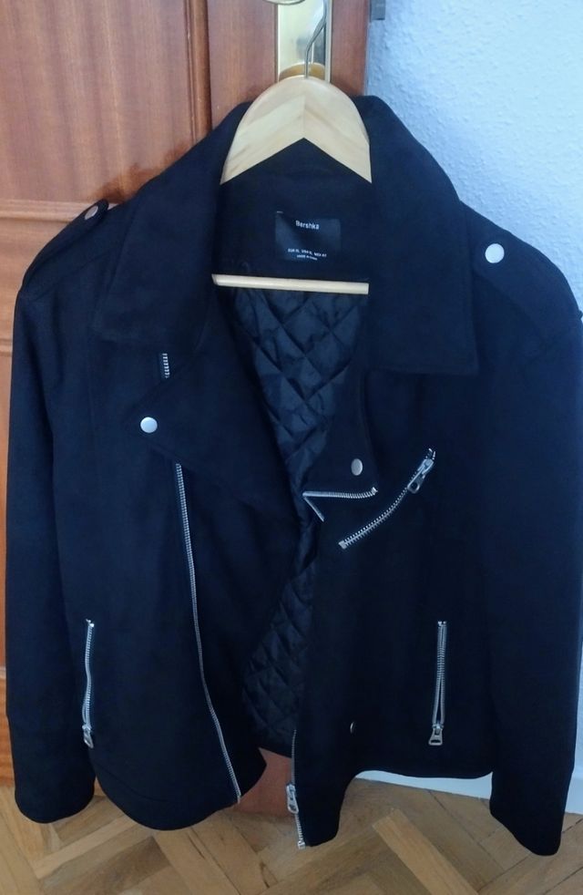 Chaqueta motera antelina invierno