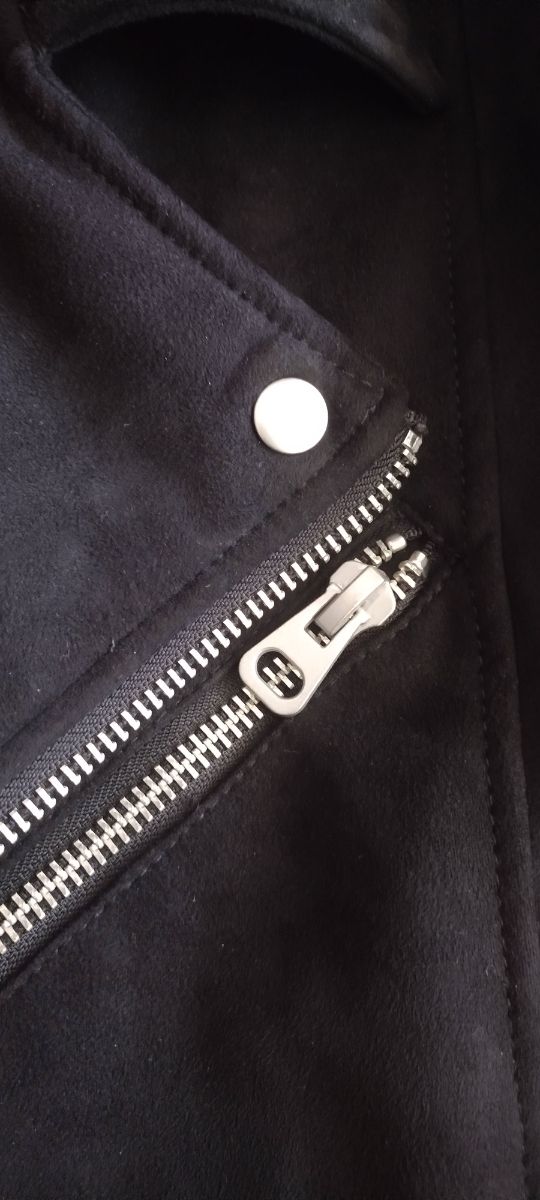 Chaqueta motera antelina invierno