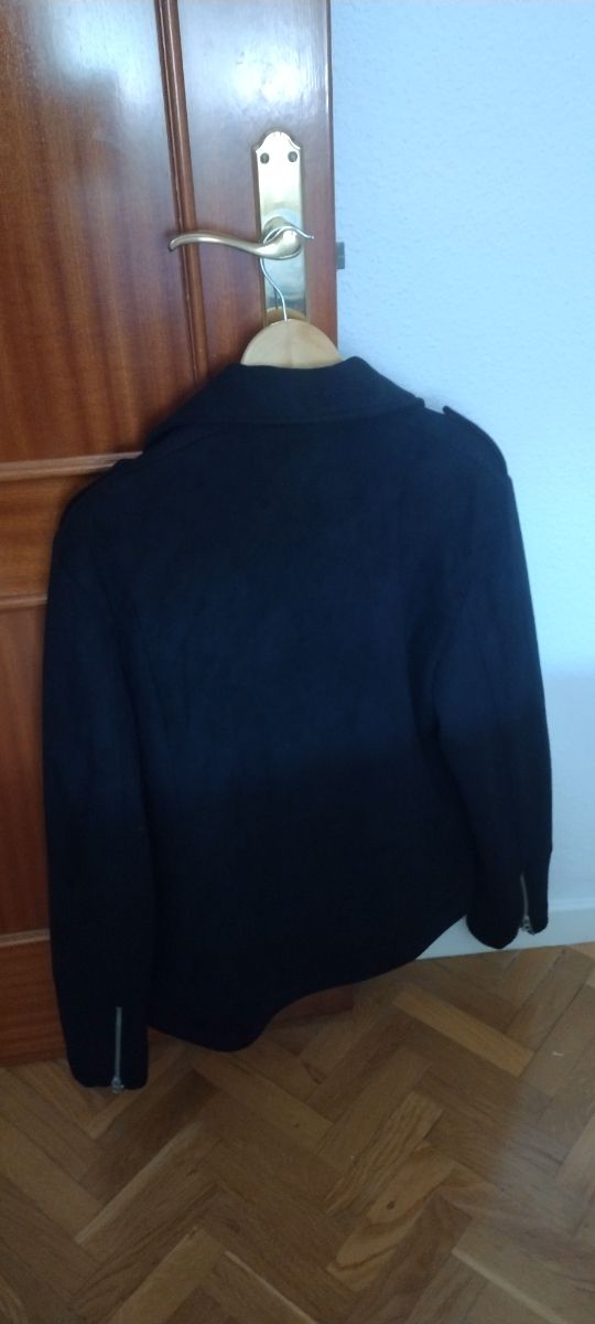 Chaqueta motera antelina invierno