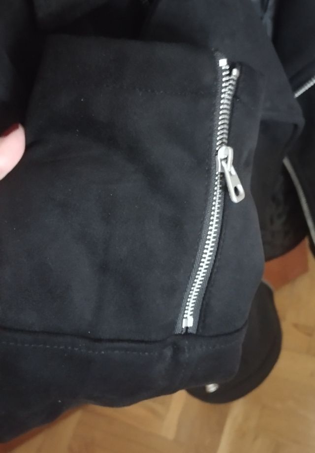 Chaqueta motera antelina invierno