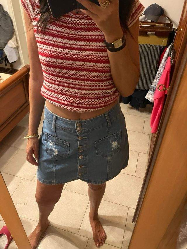 Mini gonna jeans Zuiki tg 42