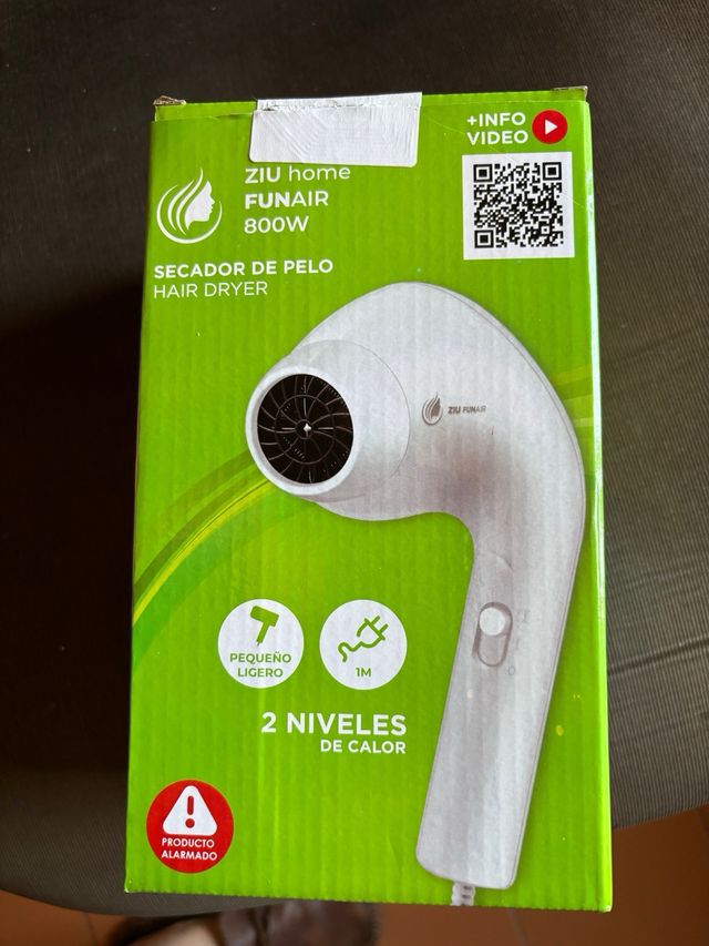 Secador de viaje, para bebé o mascota. 800w.