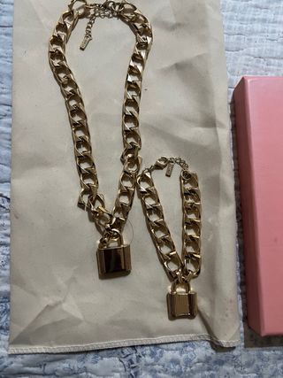 Collar y pulsera,bisuteria de alta calidad