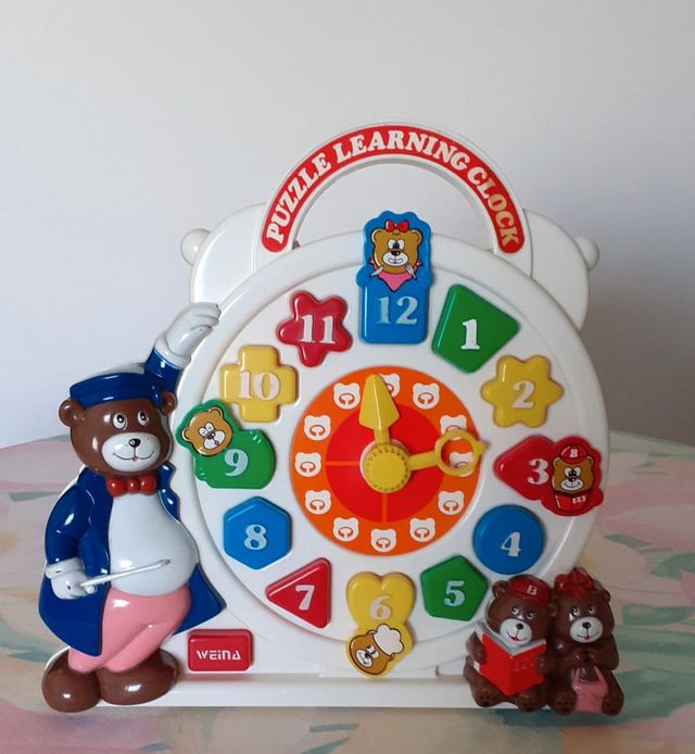 Orologio puzzle didattico Weina anni '90