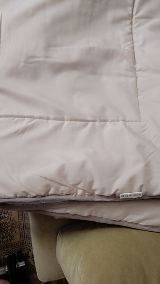 Edredon fino beige cama 90