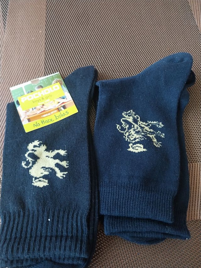 2 pares calcetin colegial corto. T.37-40