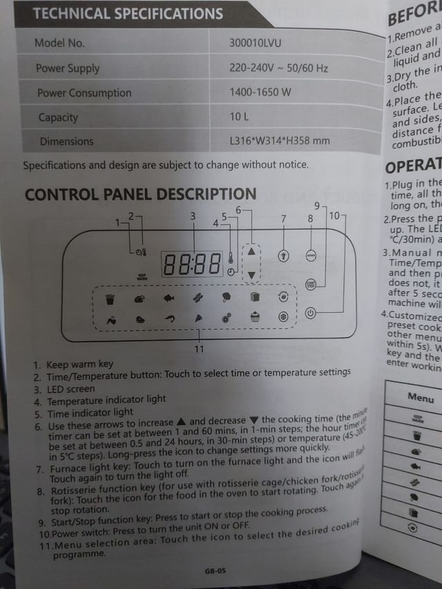 Freidora aigostar de 10L