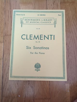 Libro de piano Clementi 6 sonatinas