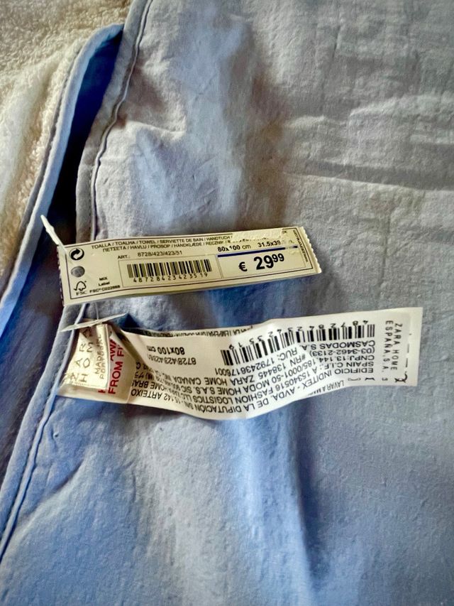 Capa baño bebé Zara