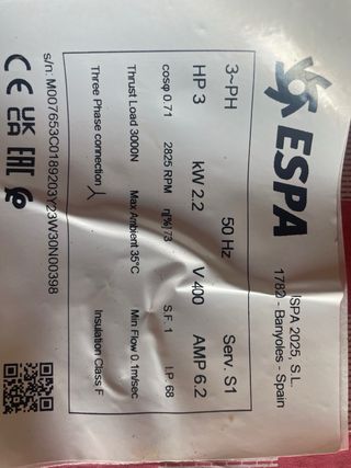 VENDO BOMBA DE SONDEO TRIFASICA DE 3 CV