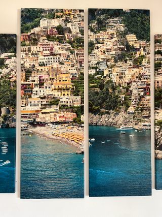 Paesaggio positano su tela senza cornice