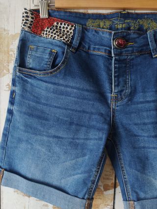 Bermuda corta tejana mujer Desigual 