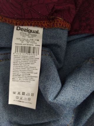 Bermuda corta tejana mujer Desigual 