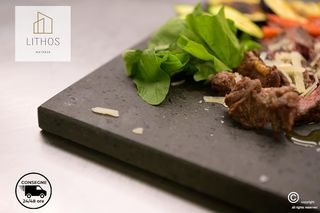 Pietra lavica piastra dell'Etna teglia 50x40x3 bbq