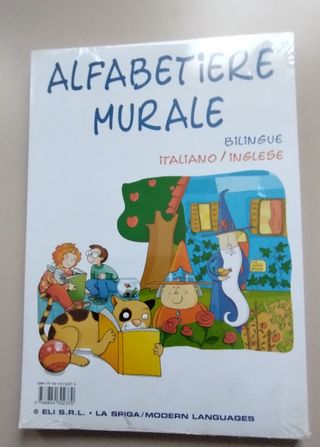 Alfabetiere murale bilingue Italiano - Inglese