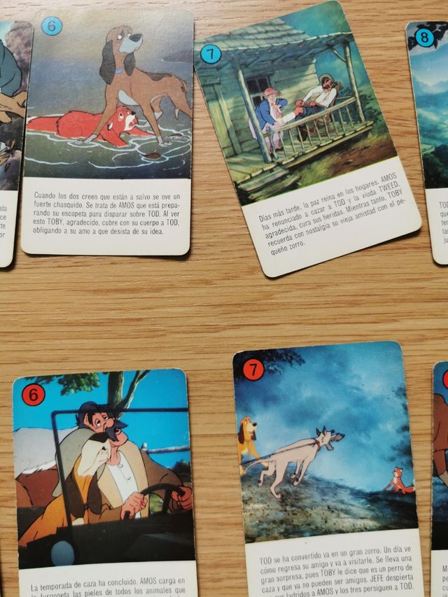 Juego cartas Tod y Toby 1981