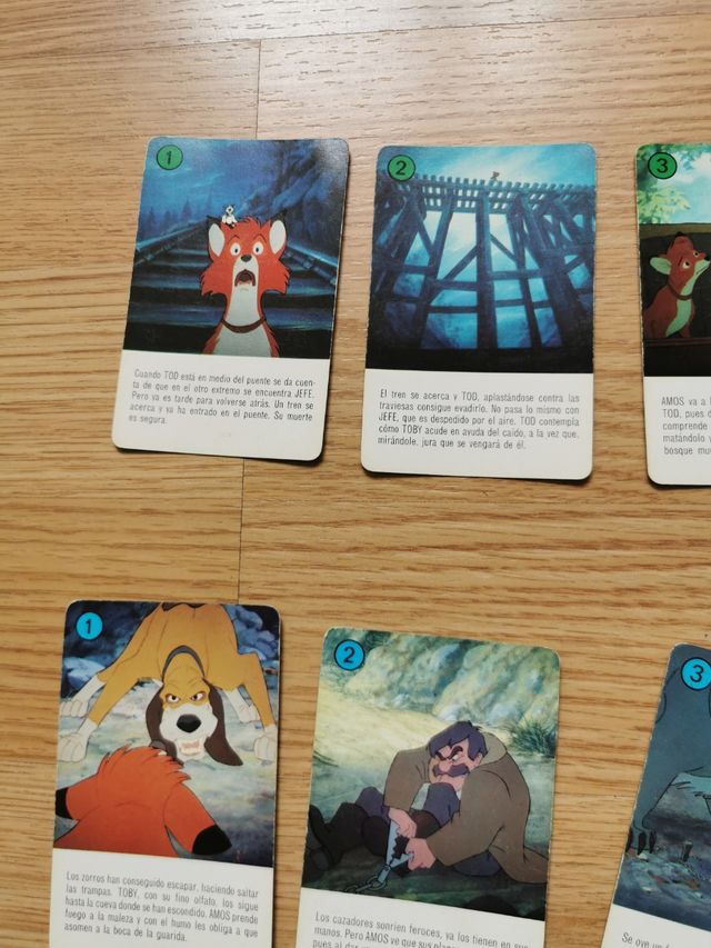 Juego cartas Tod y Toby 1981
