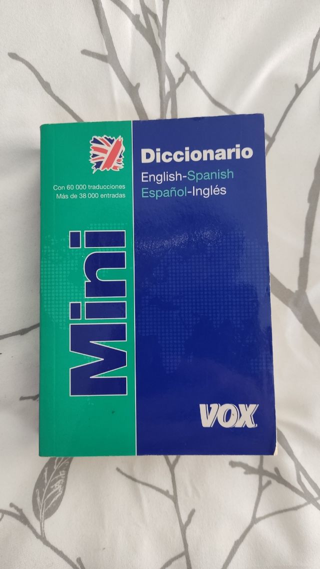 Mini diccionario español inglés