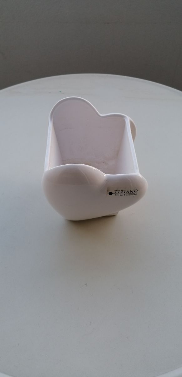 Vaso per piante in ceramica bianco