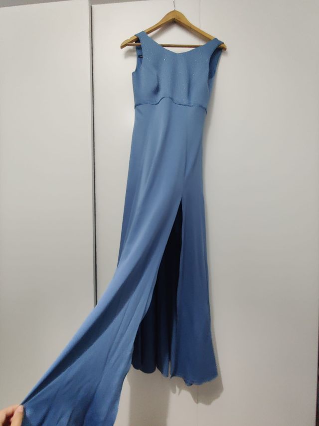 Vestido comprido azul Ana Sousa