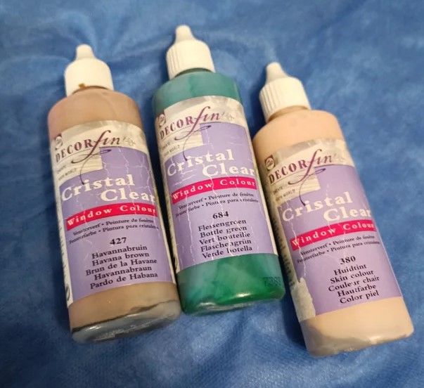 PINTURA CRISTAL CLEAR(WINDOW COLOR)10ml. Colores