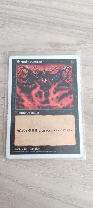 Carta Magic Ritual Siniestro V Edición