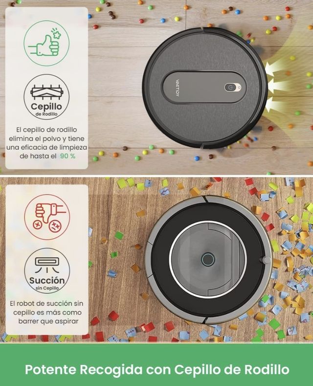 Robot aspirador con mando y APP